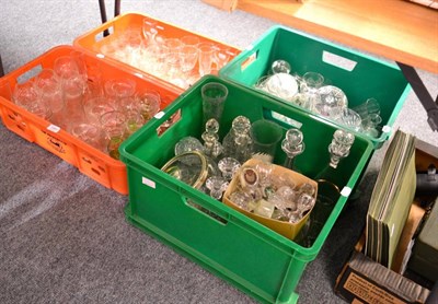 Lot 1081 - A large quantity of assorted glassware, in four boxes