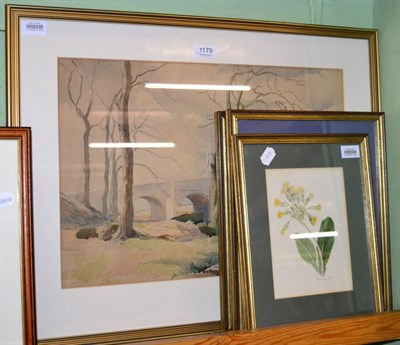 Lot 1179 - Lucy Binyon (nee Hoyle), Three botanical studies, watercolours, titled, framed and glazed; together