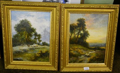 Lot 1194 - M.Ansell, two landscapes, oil on canvas laid on board, 18th century