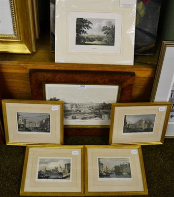 Lot 1195 - After G Rowe 'Harrowgate' framed and glazed, 23cm by 31cm with 'Rippon' after Nicholson and...