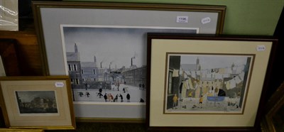 Lot 1196 - After Geoffrey W. Birks (1929-1993) Two street scenes, limited edition pencil signed and...