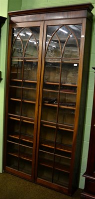 Lot 1266 - Glazed bookcase, one section of a breakfront