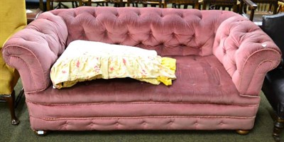 Lot 1323 - A Victorian Chesterfield sofa