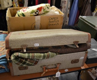 Lot 1479 - Large quantity of 20th century fabric remnants, including heavy wool tweed, velvet, woven...