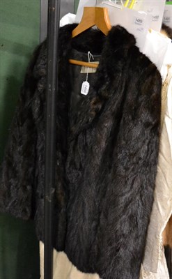 Lot 1488 - Femina Furs dark brown chevron mink jacket