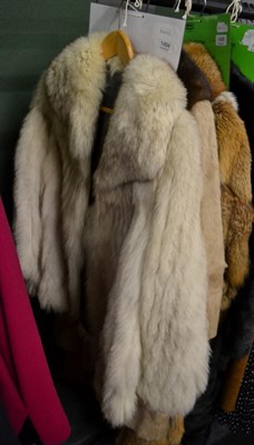 Lot 1493 - Silver fox ribbed fur jacket