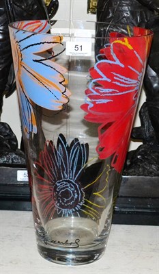 Lot 51 - An ";Andy Warhol"; glass vase, acid stamped