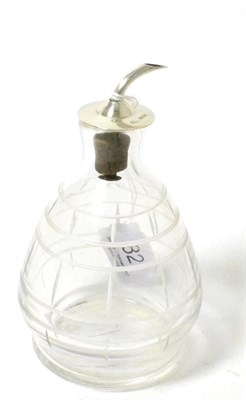 Lot 82 - A silver mounted glass vinegar bottle 1910