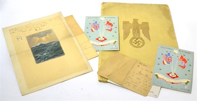 Lot 96 - A German Third Reich officers commission, possibly signed by Adolph Hitler and other ephemera