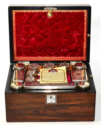 Lot 221 - A travelling dressing chest