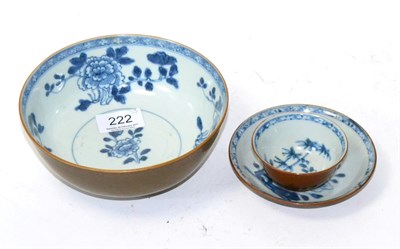 Lot 222 - Three blue and white pieces of Nanking Cargo