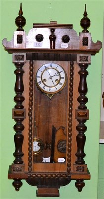 Lot 230 - A striking Vienna type wall clock