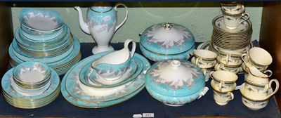 Lot 241 - A Wedgwood Buxton pattern part dinner service together with a Minton part Grasmere tea service