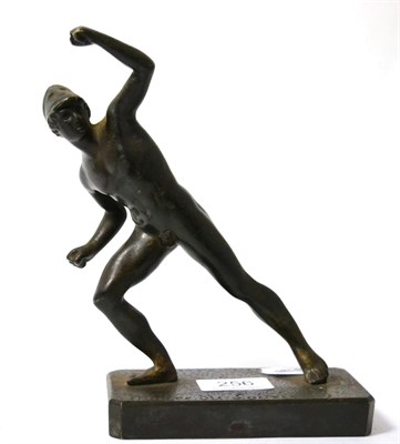 Lot 256 - A bronze figure of Mercury