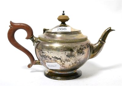 Lot 266 - A silver teapot by the Goldsmiths & Silversmith Co. London with a collection of miscellaneous...