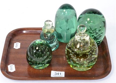 Lot 341 - A small group of Sunderland dump paperweights