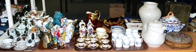 Lot 353 - A quantity of 19th and 20th century ceramics including a Paragon part coffee service, Wedgwood bowl