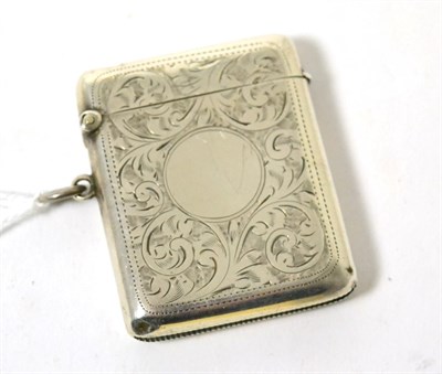 Lot 426 - A silver vesta case