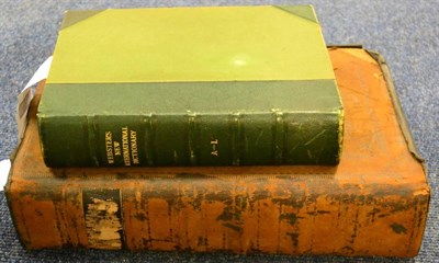 Lot 434 - The self-interpreting Bible, Bungay 1814 with Websters New International Dictionary 1911 (2)