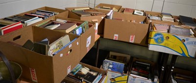 Lot 1072 - Twenty one boxes of books: heraldry, art history and reference, collecting including pottery,...