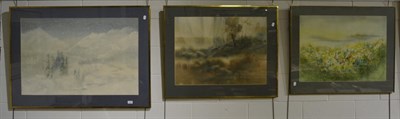 Lot 1087 - Three large watercolours by Patricia Reynolds