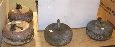 Lot 1104 - Four curling stones