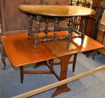 Lot 1136 - An Ercol gateleg table and a G plan gateleg table (2)