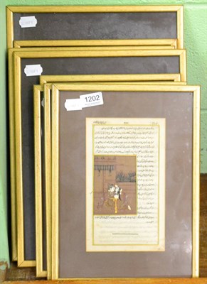 Lot 1202 - A group of nine 20th century Indian framed watercolours