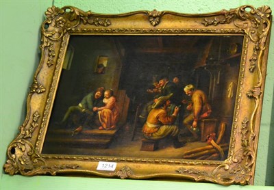 Lot 1214 - Manner of David Tenier, oil on panel