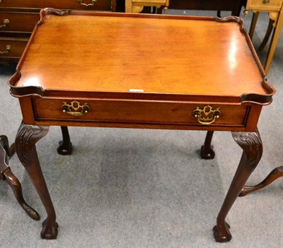 Lot 1284 - A mahogany silver table in Irish Chippendale style