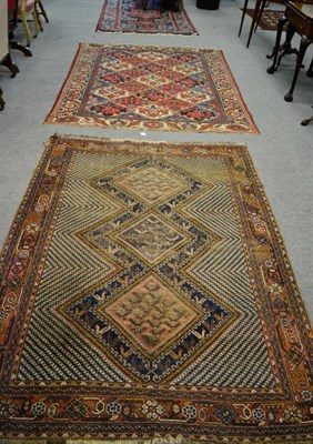 Lot 1286 - Bakhtiari rug, West Iran, 201cm by 164cm, together with another rug