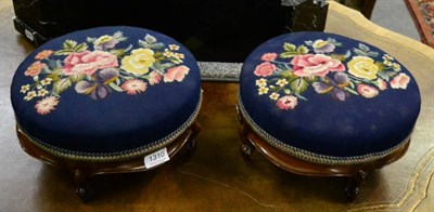 Lot 1310 - A pair of Victorian footstools