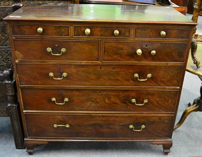 Lot 1331 - A 19th century mahogany straight front chest of drawers