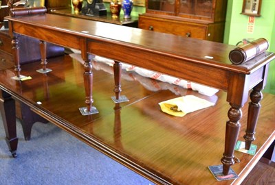 Lot 1365 - A mahogany window seat