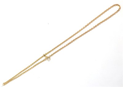 Lot 70 - A curb link albert chain, stamped '9C'