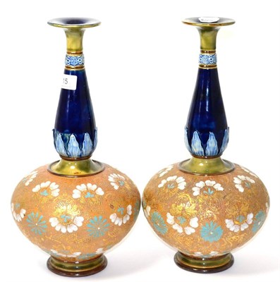 Lot 15 - A pair of Royal Doulton vases