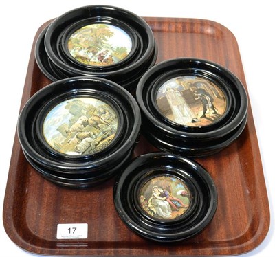 Lot 17 - Seven Victorian pot lids