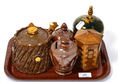 Lot 25 - Six 19th century money boxes