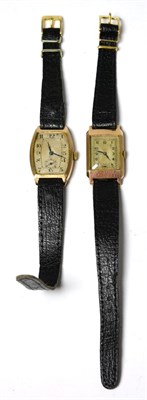 Lot 59 - Two gents 9ct gold wristwatches
