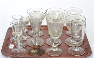 Lot 151 - Assorted 19th and 20th century rummer's and drinking glasses