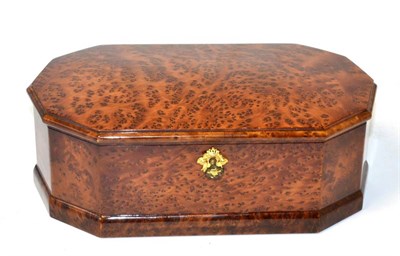 Lot 160 - A modern inlaid Swiss music box