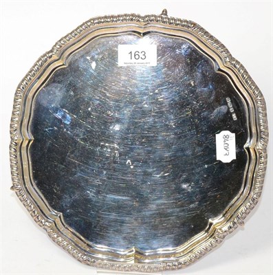 Lot 163 - A silver salver, Sheffield 1961