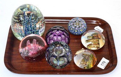 Lot 179 - Two Perthshire paperweights, two Victorian paperweights (one from the Boothman Smallwood...