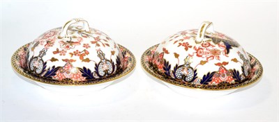 Lot 185 - A pair of Royal Crown Derby Imari muffin dishes, pattern number 383