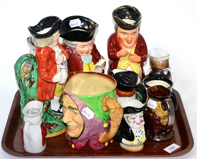 Lot 190 - Eleven various Toby and character jugs