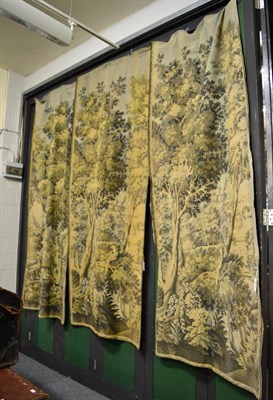 Lot 194 - Two pairs of machine tapestry curtains, circa 1900