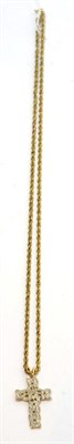 Lot 220 - A cross on chain