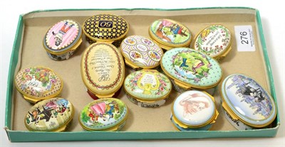 Lot 276 - Eight musical Halcyon Days music boxes, each limited editions, Rhapsody in Blue, Royal...