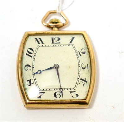 Lot 280 - A 9ct gold pocket watch