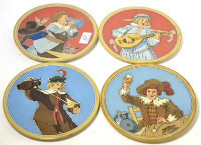 Lot 327 - Mettlach plates (4)